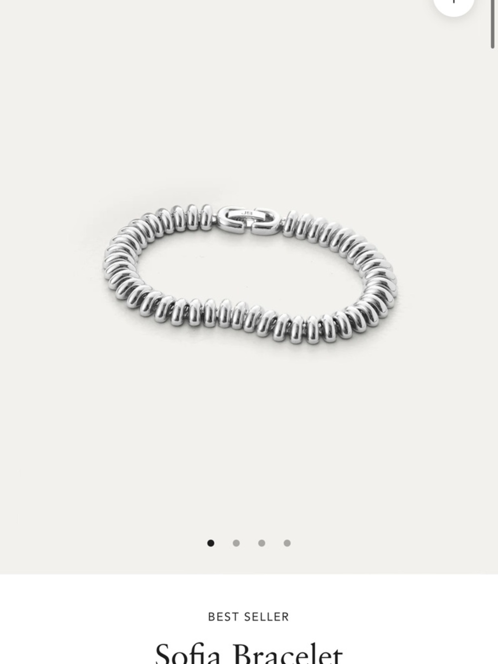 Jenny Bird Polished Silver Coil Bracelet